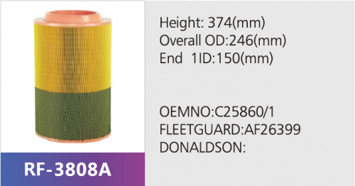 Фильтр воздушный RF-3808A (1/)