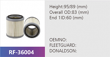 Фильтр воздушный RF-36004 (1/)