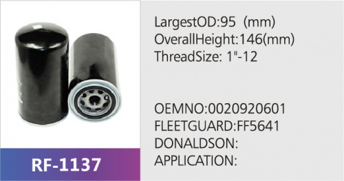 Фильтр топливный RF-1137 (1/)