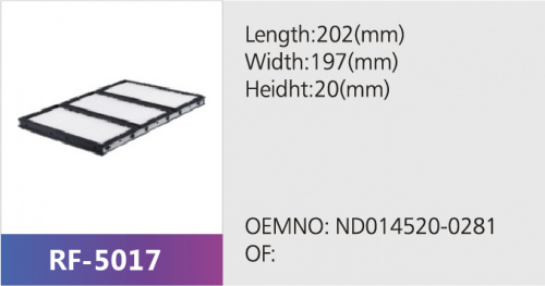 Фильтр салона ND014520-0280