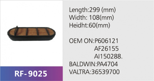 Фильтр воздушный RF-9025 (1/)