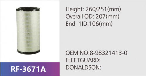 Фильтр воздушный RF-3671A (1/)