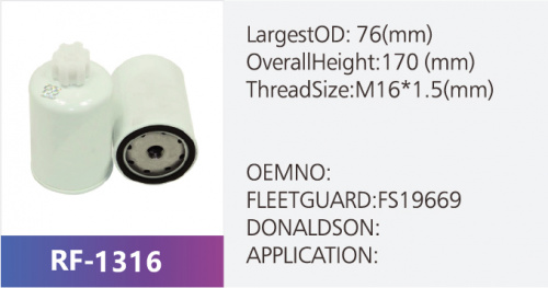 Фильтр топливный RF-1316 (1/)