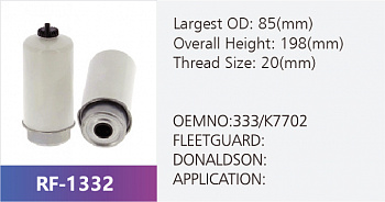 Фильтр топливный RF-1332 (1/)