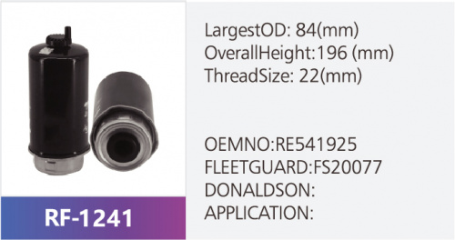 Фильтр топливный RF-1241 (1/)