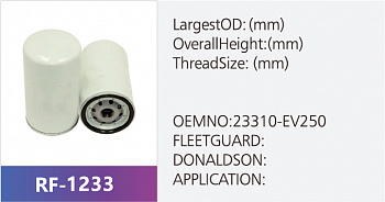 Фильтр топливный RF-1233 (1/)