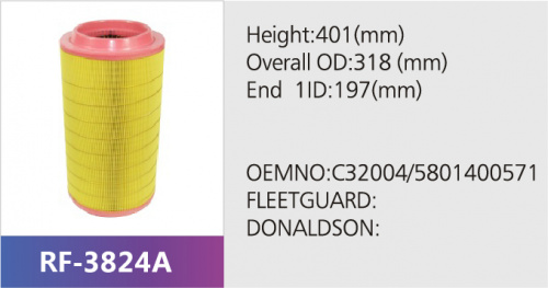 Фильтр воздушный RF-3824A (1/)