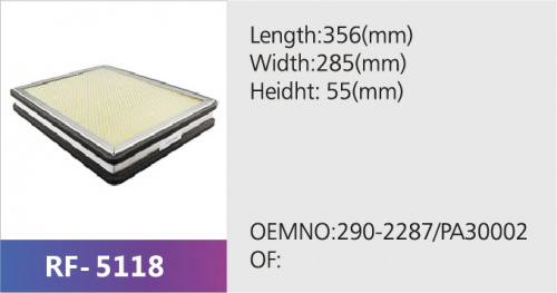Фильтр салона RF-5118 (1/)