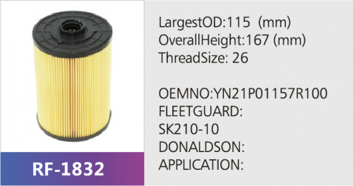 Фильтр топливный RF-1832 (1/)