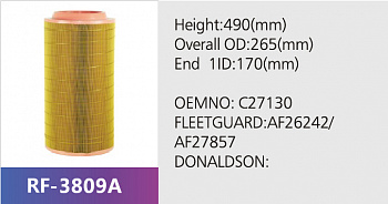 Фильтр воздушный RF-3809AB (1/)
