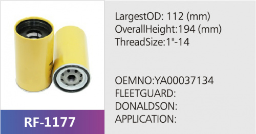 Фильтр топливный RF-1177 (1/12)