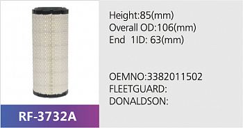 Фильтр воздушный RF-3732A (1/)