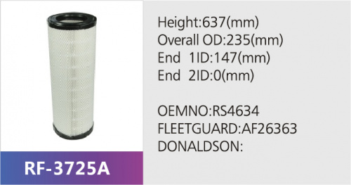 Фильтр воздушный RF-3725A (1/)