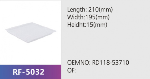 Фильтр салона RF-5032 (1/)