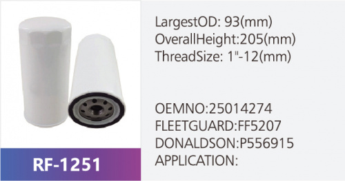 Фильтр топливный RF-1251 (1/)