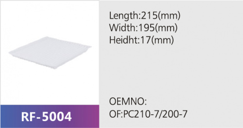 Фильтр салона RF-5004 (1/)