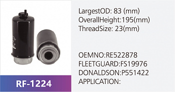 Фильтр топливный RF-1224 (1/20)