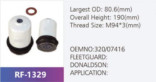Фильтр топливный RF-1329 (1/)