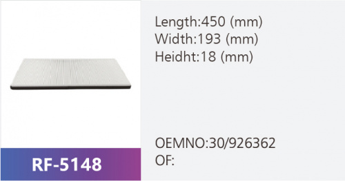 Фильтр салона RF-5148 (1/)