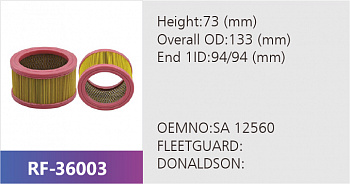 Фильтр воздушный RF-36003 (1/)