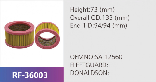 Фильтр воздушный RF-36003 (1/)