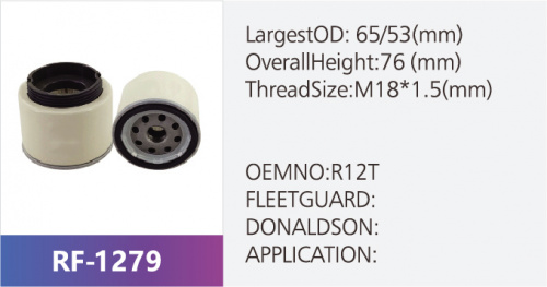 Фильтр топливный RF-1279 (1/)