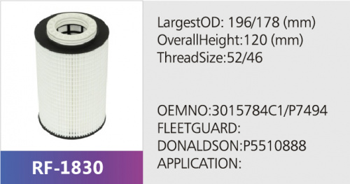 Фильтр топливный RF-1830 (1/)