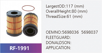 Фильтр топливный RF-1991 (1/)