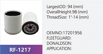Фильтр топливный RF-1217 (1/)