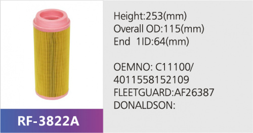 Фильтр воздушный RF-3822AB (1/24)