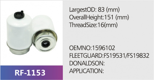 Фильтр топливный RF-1153 (1/)