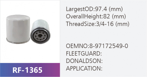 Фильтр топливный RF-1365 (1/)