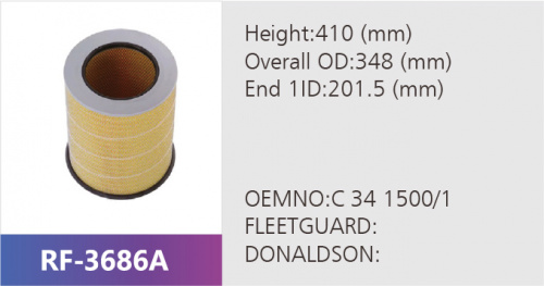 Фильтр воздушный RF-3686A (1/)