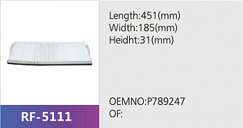 Фильтр салона RF-5111 (1/)